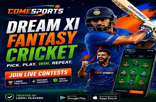 Come (come game) fantasy cricket & matchday visual 1